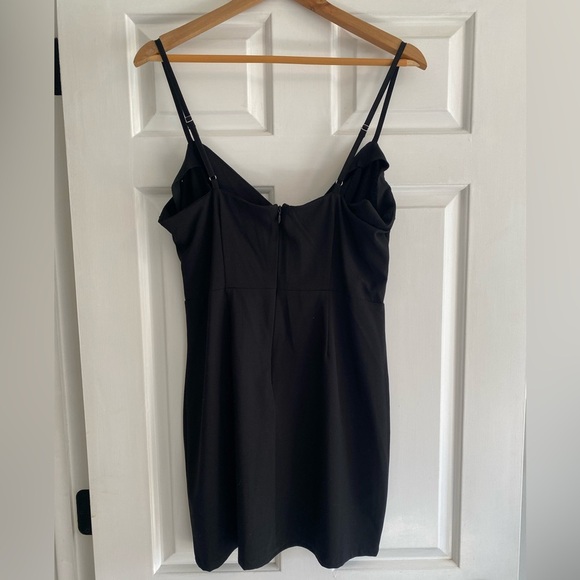 Forever 21 Black Spaghetti Strap Dress Size L - Picture 4 of 7